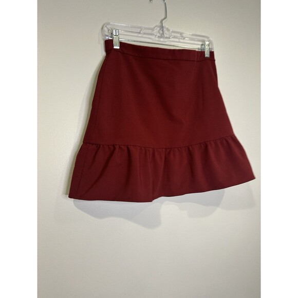 J.Crew Mercantile Womens Sz 6 lined flounced mini skirt Trendy Y2K - Picture 2 of 10